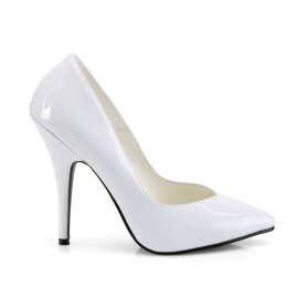 Pleaser SEDUCE-420V Tacones Charol Blanco EU-35 / US-5
