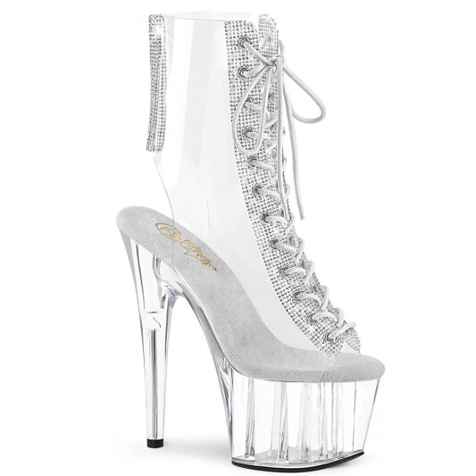 Pleaser ADORE-1016C-2 Botín Plataforma Metalizado Transparente EU-37 / US-7