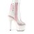 Pleaser ADORE-1018C Botín Plataforma Purpurina Transparente Rosa Claro EU-35 / US-5