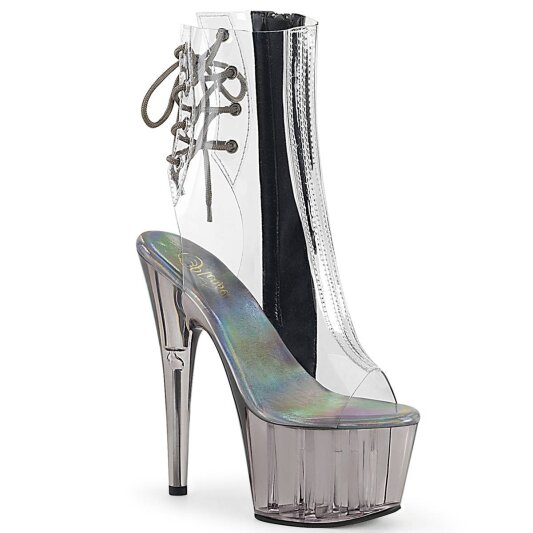 Pleaser ADORE-1018CT Botín Plataforma Ahumado Transparente EU-35 / US-5