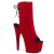 Pleaser ADORE-1018FS Botín Plataforma Ante Sintético Rojo EU-35 / US-5