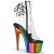 Pleaser ADORE-1018RC Botín Plataforma Metalizado Transparente Multicolor EU-40 / US-10