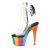 Pleaser ADORE-1018RC Botín Plataforma Metalizado Transparente Multicolor EU-36 / US-6