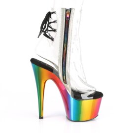 Pleaser ADORE-1018RC Botín Plataforma Metalizado Transparente Multicolor EU-38 / US-8