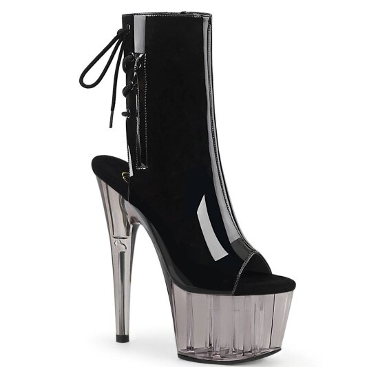 Pleaser ADORE-1018T Botín Plataforma Charol Ahumado Negro EU-37 / US-7
