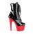 Pleaser ADORE-1020 Botín Plataforma Charol Negro Rojo EU-35 / US-5