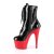 Pleaser ADORE-1020 Botín Plataforma Charol Negro Rojo EU-37 / US-7