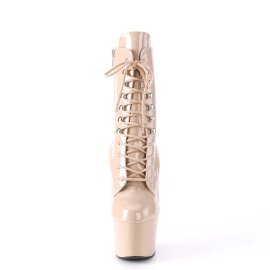 Pleaser ADORE-1020 Botín Plataforma Charol Beige...