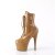 Pleaser ADORE-1020 Botín Plataforma Charol Toffee EU-38 / US-8