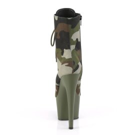 Pleaser ADORE-1020CAMO Botín Plataforma Camuflaje Verde EU-36 / US-6