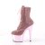 Pleaser ADORE-1020CHRS Botín Plataforma Metalizado Rosa Claro EU-37 / US-7