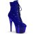 Pleaser ADORE-1020CHRS Botín Plataforma Metalizado Azul EU-44 / US-14