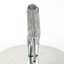 Pleaser ADORE-1020CHRS Botín Plataforma Metalizado Plata EU-40 / US-10