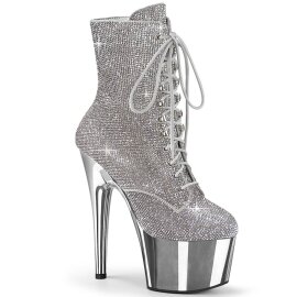 Pleaser ADORE-1020CHRS Botín Plataforma Metalizado...