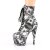 Pleaser ADORE-1020DP Botín Plataforma Negro Blanco EU-35 / US-5