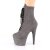 Pleaser ADORE-1020FS Botín Plataforma Ante Sintético Gris EU-35 / US-5