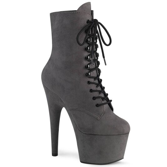 Pleaser ADORE-1020FS Botín Plataforma Ante Sintético Gris EU-36 / US-6