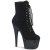 Pleaser ADORE-1020FSMG Botín Plataforma Ante Sintético Purpurina Negro EU-37 / US-7