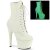 Pleaser ADORE-1020GD Botín Plataforma Cuero Blanco EU-36 / US-6