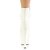 Pleaser ADORE-1020GD Botín Plataforma Cuero Blanco EU-36 / US-6