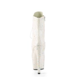 Pleaser ADORE-1020GDLG Botín Plataforma Purpurina Blanco EU-36 / US-6