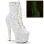 Pleaser ADORE-1020GDLG Botín Plataforma Purpurina Blanco EU-36 / US-6