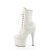Pleaser ADORE-1020GDLG Botín Plataforma Purpurina Blanco EU-36 / US-6