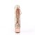 Pleaser ADORE-1020HM Botín Plataforma Metálico Metalizado Oro Rosado Claro EU-35 / US-5