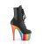 Pleaser ADORE-1020RC Botín Plataforma Cuero Sintético Metalizado Negro Multicolor EU-35 / US-5