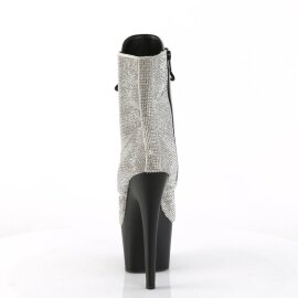 Pleaser ADORE-1020RS Botín Plataforma Metalizado Plata EU-35 / US-5