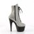 Pleaser ADORE-1020RS Botín Plataforma Metalizado Plata EU-35 / US-5