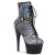 Pleaser ADORE-1020SP Botín Plataforma Holo Serpiente Plata Multicolor EU-42 / US-12