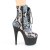 Pleaser ADORE-1020SP Botín Plataforma Holo Serpiente Plata Multicolor EU-42 / US-12