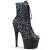 Pleaser ADORE-1020SPLAT Botín Plataforma Holo Terciopelo Multicolor EU-35 / US-5