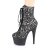 Pleaser ADORE-1020SPLAT Botín Plataforma Holo Terciopelo Multicolor EU-36 / US-6