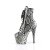 Pleaser ADORE-1020SPWR Botín Plataforma Serpiente Negro Blanco EU-35 / US-5