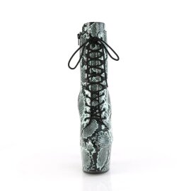 Pleaser ADORE-1020SPWR Botín Plataforma Serpiente Verde EU-35 / US-5