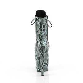 Pleaser ADORE-1020SPWR Botín Plataforma Serpiente Verde EU-35 / US-5