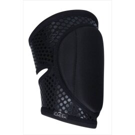 Queen Wear Protectores de Rodillas Negro M