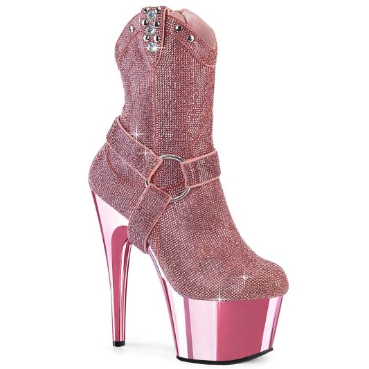 Pleaser ADORE-1029CHRS Botín Plataforma Metalizado Rosa Claro EU-40 / US-10