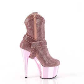Pleaser ADORE-1029CHRS Botín Plataforma Metalizado Rosa Claro EU-40 / US-10