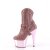 Pleaser ADORE-1029CHRS Botín Plataforma Metalizado Rosa Claro EU-40 / US-10