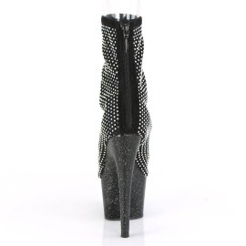 Pleaser ADORE-1031GM Botín Plataforma Metalizado Malla Negro EU-41 / US-11