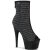 Pleaser ADORE-1031GM Botín Plataforma Metalizado Malla Negro EU-38 / US-8
