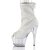 Pleaser ADORE-1031GM Botín Plataforma Malla Metalizado Blanco EU-41 / US-11