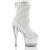 Pleaser ADORE-1031GM Botín Plataforma Malla Metalizado Blanco EU-41 / US-11