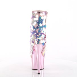 Pleaser ADORE-1031SSQ Botín Plataforma Metalizado Rosa Claro EU-36 / US-6
