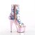 Pleaser ADORE-1031SSQ Botín Plataforma Metalizado Rosa Claro EU-36 / US-6