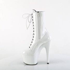 Pleaser ADORE-1040TT Botín Plataforma Charol Negro Blanco EU-41 / US-11