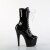 Pleaser ADORE-1040TT Botín Plataforma Charol Negro Blanco EU-41 / US-11